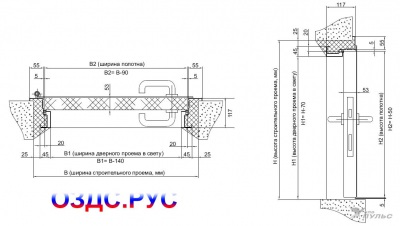 Противопожарная дверь ДПМ-Пульс-01/30К (EI-30)