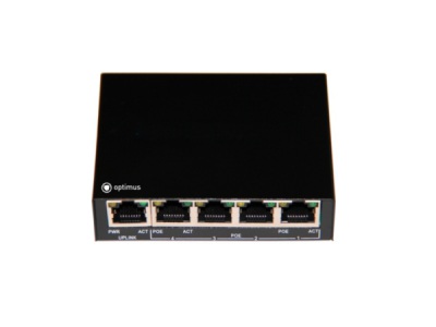 UM1-E5/4P mini Коммутатор с питанием по PoE