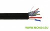 F/UTP 4х2х24AWG кат.5E LDPE (LC3-C5E04-379) Кабель симметричный (витая пара) с кабелем питания 2×0,75, черный
