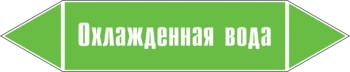 Наклейка для маркировки трубопровода “охлажденная вода” (плен