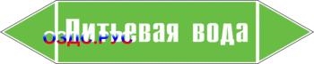 Наклейка для маркировки трубопровода “питьевая вода” (пленка,