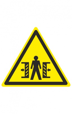 Знак “Внимание. Опасность зажима” ( W 23 )