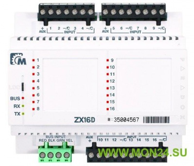 ZX16D 16-зонный модуль расширения