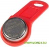 Ключ SB 1990 A TouchMemory (красный) Ключ электронный Touch Memory с держателем