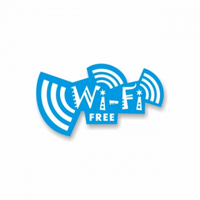 Наклейка “Wi-Fi free”