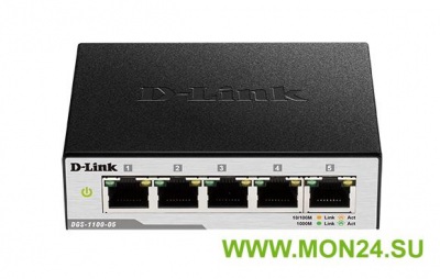 D-Link DGS-1100-05/B1A коммутатор 5-портовый