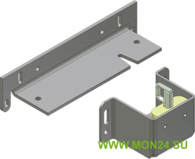 MK AL-250UZ (серый) Комплект монтажа с декоративным кожухом