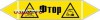 Наклейка для маркировки трубопровода “фтор” пленка, 507х105 м