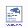 Информационный знак «Ведется видео и аудио запись».