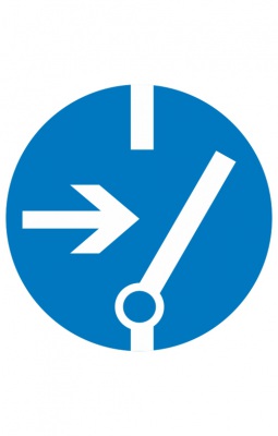 Знак “Отключить перед работой” ( M 14 )