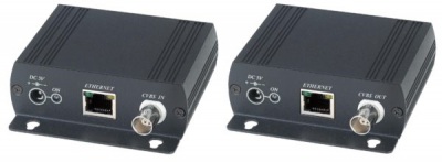 IP02EP Удлинитель Ethernet с PoE по коаксиальному кабелю