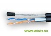 SUPRLAN Median FTP Cat.5e 2x2xAWG24 Cu PE Outdoor T-FG8 (трос) (01-0917) Кабель «витая пара» (LAN) для структурированных систем связи