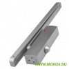 JDC-E65GB (серебро) Доводчик со скользящим каналом