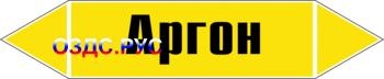 Наклейка для маркировки трубопровода “аргон” (пленка, 252х52