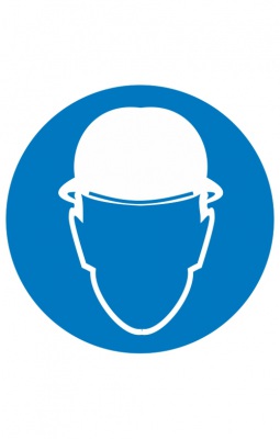 Знак “Работать в защитной каске (шлеме)” ( M 02 )