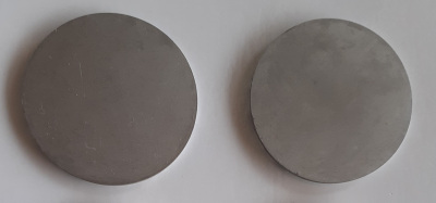 Молибденовый диск мишень напыления в вакууме d=50 мм
