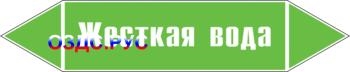 Наклейка для маркировки трубопровода “жесткая вода” (пленка,