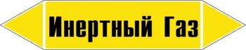 Наклейка для маркировки трубопровода “инертный газ” (пленка,