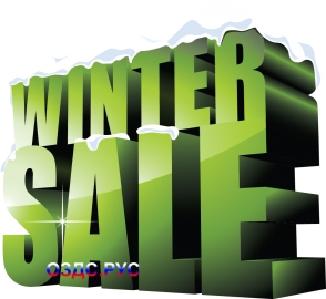 Наклейка “Зимние скидки”