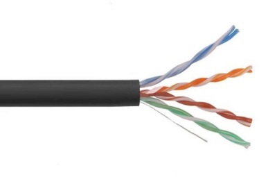 U/UTP 4х2х24AWG кат.5E solid LDPE (LC3-C5E04-139) Кабель симметричный (витая пара) внутренний, черный