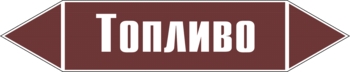 Наклейка для маркировки трубопровода “топливо” (пленка, 126х2