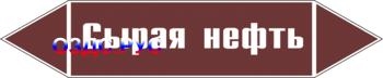 Наклейка для маркировки трубопровода “сырая нефть” (пленка, 2