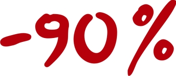 Наклейка “-90%”