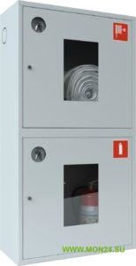 Ш-ПК-О-003НОБ (ПК-320-12НОБ) Шкаф пожарный навесной со стеклом белый