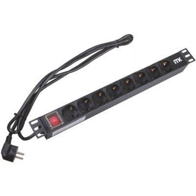 PH12-7D1-P Блок розеток 19” со шнуром