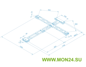 PERCo-RF01 0-01 Монтажная рама