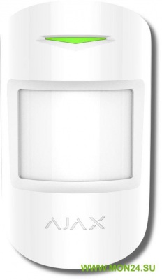 Ajax MotionProtect Plus (white) Извещатель охранный оптико-электронный комбинированный радиоканальный