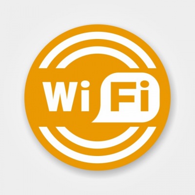 Наклейка Wi-Fi круглая