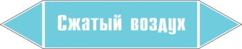 Наклейка для маркировки трубопровода “сжатый воздух” (пленка,