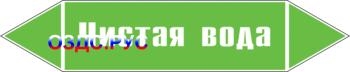 Наклейка для маркировки трубопровода “чистая вода” (пленка, 2