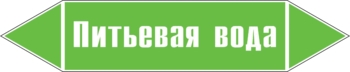 Наклейка для маркировки трубопровода “питьевая вода” (пленка,