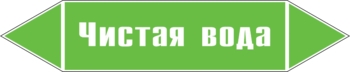 Наклейка для маркировки трубопровода “чистая вода” (пленка, 5